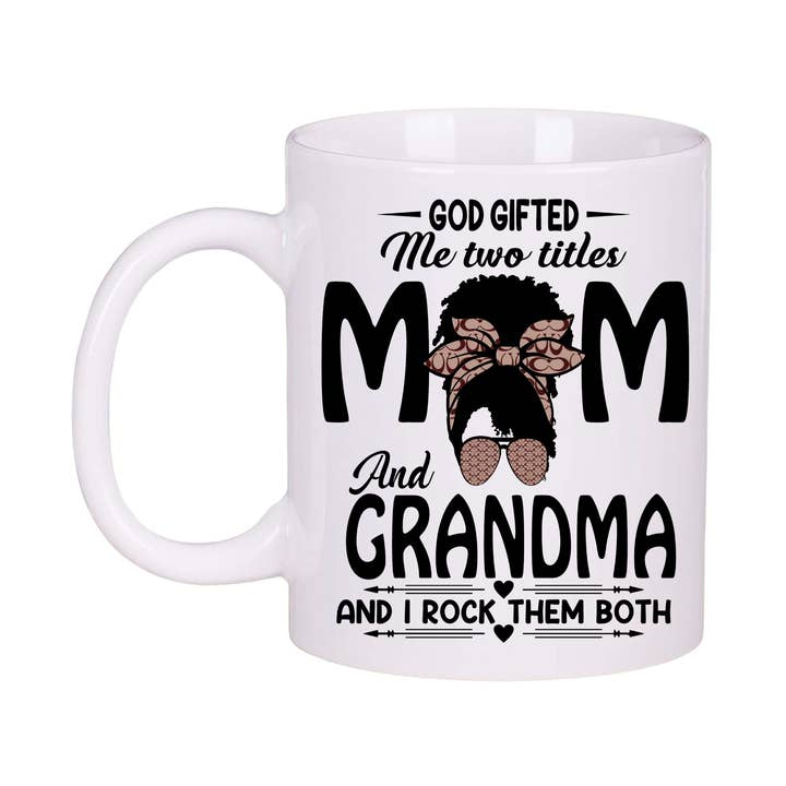 Ensemble de Tasse et Sous-Verre Maman Grand-Mère, Cadeau de Café et Thé d'Appréciation Inspirant pour la vente par Inspire Me Positive