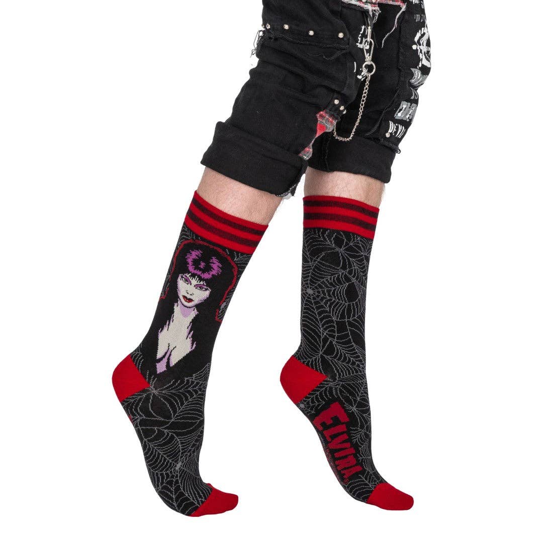 FootClothes LLC – wholesale Socks – Unisex – Elvira Mistress of the Dark Crew Socks4