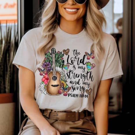 Sweet and Sassy Tees - Wholesale Sublimation Transfer - The Lord is My Strength DTF or Sublimation Transfer 0