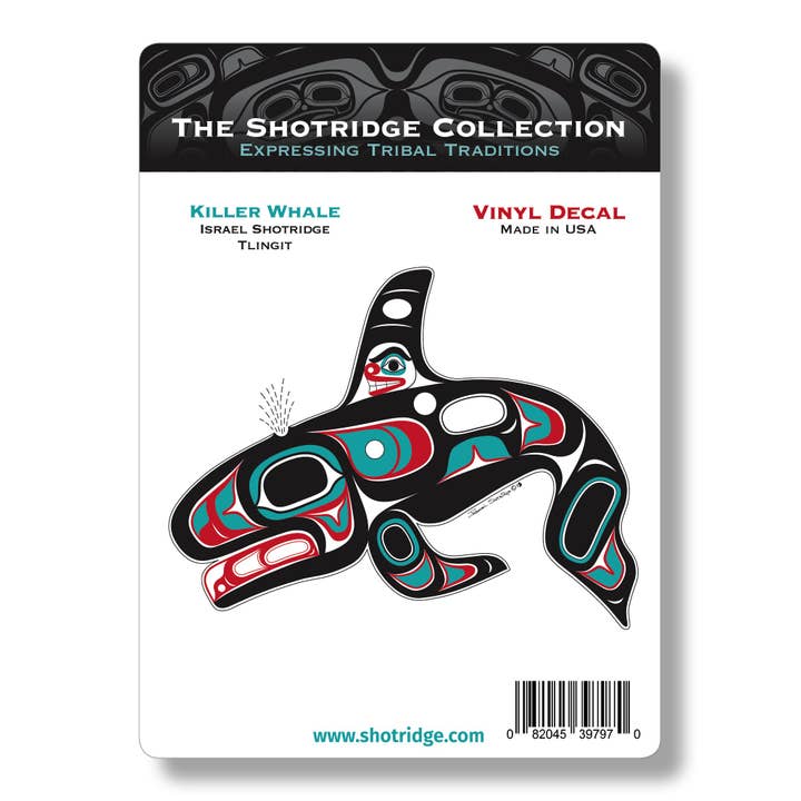 Killer Whale Vinyl-Aufkleber, 12 Stück für den Großhandel von The Shotridge Collection