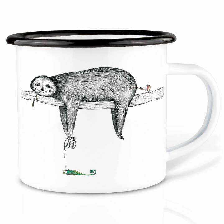 LIGARTI - Wholesale Koffiemok - Emaille mok - luiaard