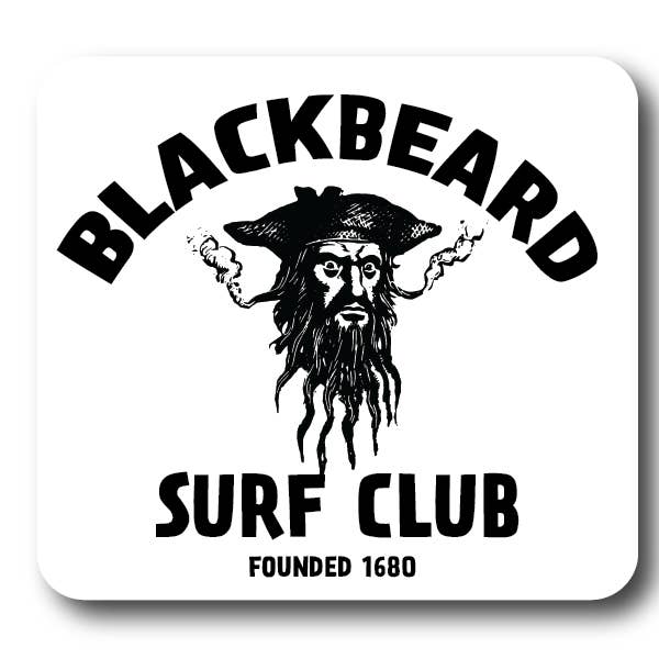 Pegatina del Club de Surf Blackbeard para venta al por mayor de House of Swank Clothing