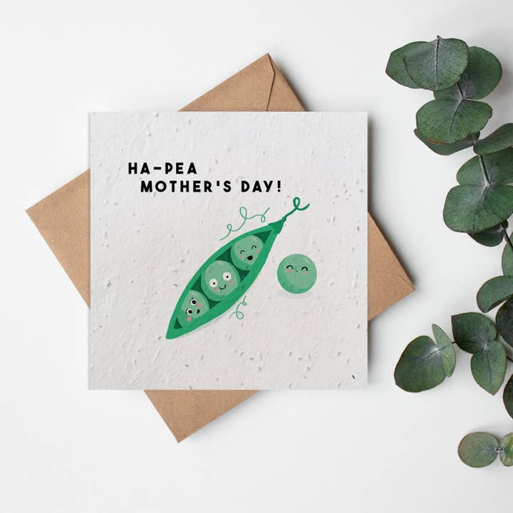 SQ Seed Paper Greeting Card - Fruit & Veg - Mother's Day for wholesale by Little Green Paper Shop