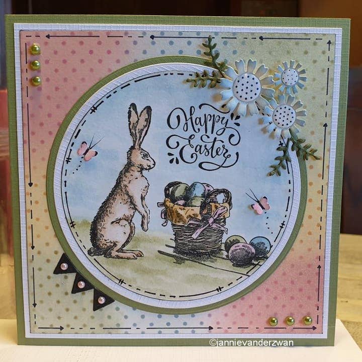 Ecstasy Crafts Distributing - Vendita all'ingrosso Timbro in gomma/decorativo - Uova di Pasqua primavera timbro trasparente1