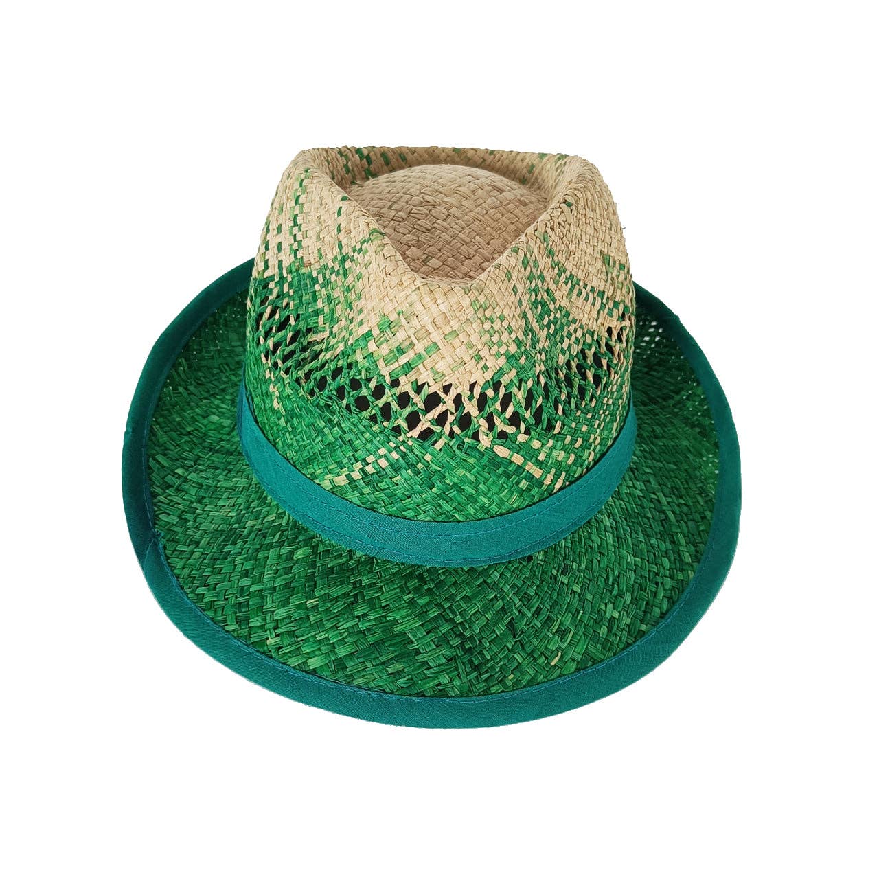 Le comptoir de la plage - Wholesale Straw Hat - Women's - Handcrafted hat from Madagascar Borsalino Bicolore0