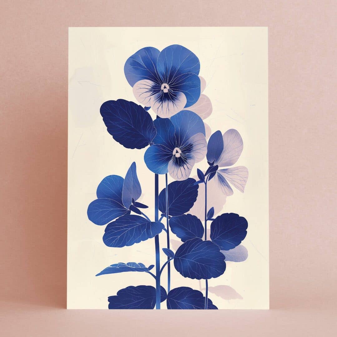 Botanopia - gifts , decor and cards for plant lovers - Wholesale Birthday Card - Viola | Everyday Greeting Card | birth month flower birthday1