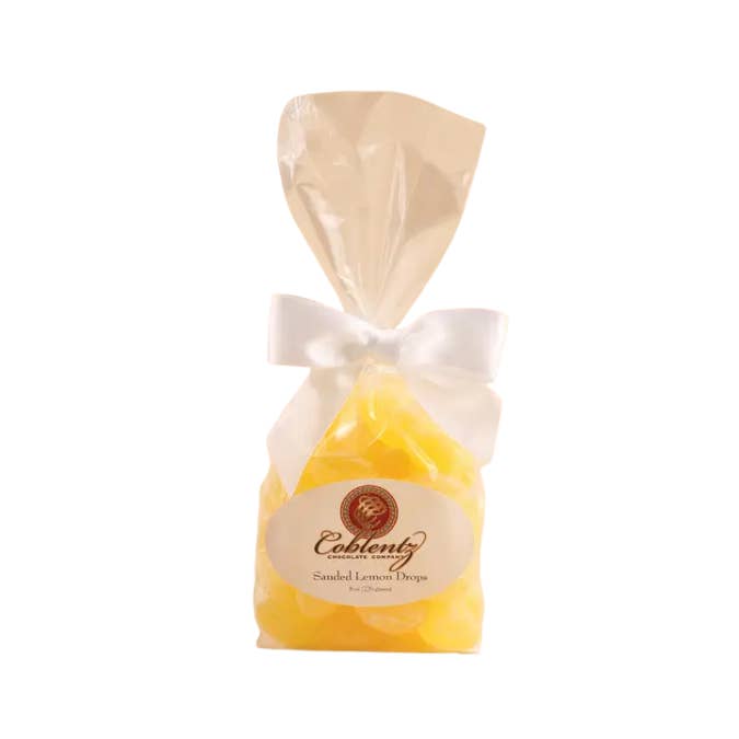 Coblentz Chocolate Company - Wholesale Hard Candy - Lemon Drops Bag With Bow