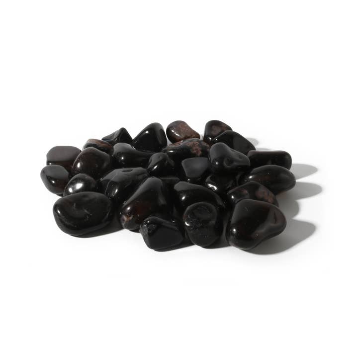 Agate Black Tumbled Stones (Enhanced) for wholesale by Stonebridge Imports