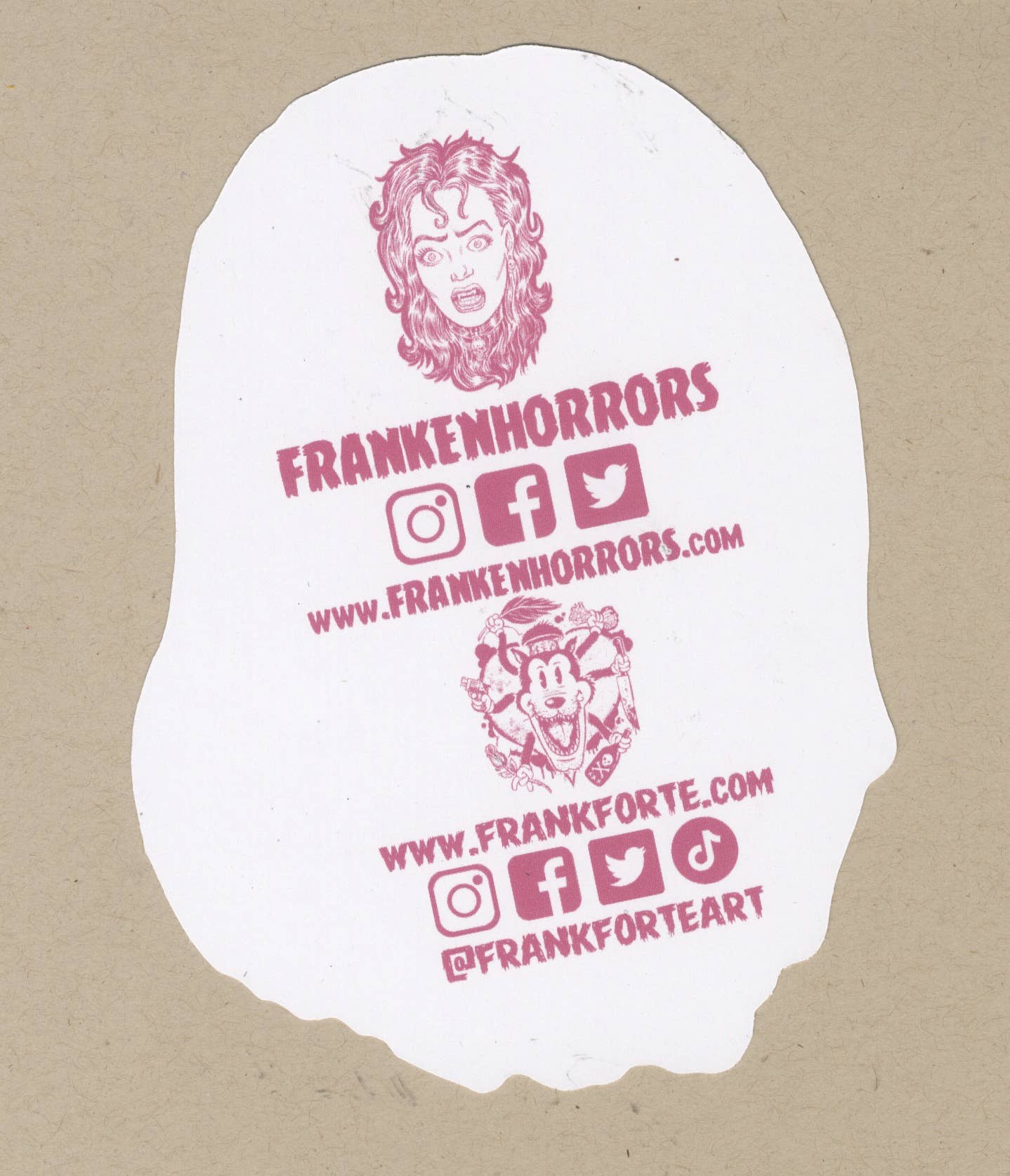 Xeno Pop - Wholesale Sticker - Frankenhorrors Vampire Goth 5x4 die cut vinyl sticker4