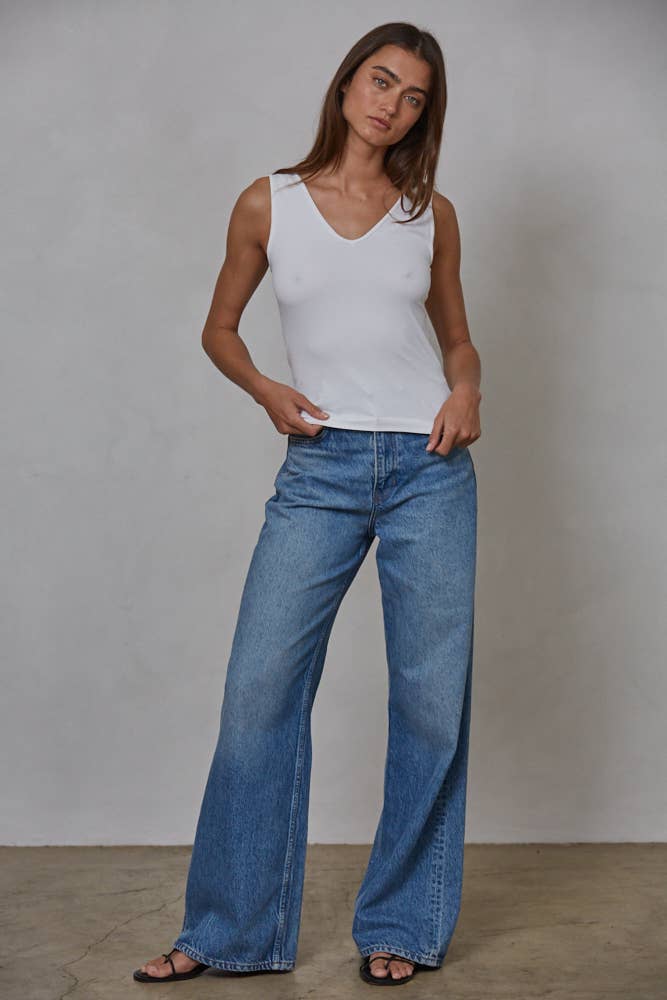 By Together - Wholesale Tank Top - Women's - S1006-1 | Seamless Reverse U-V Neck Tank9