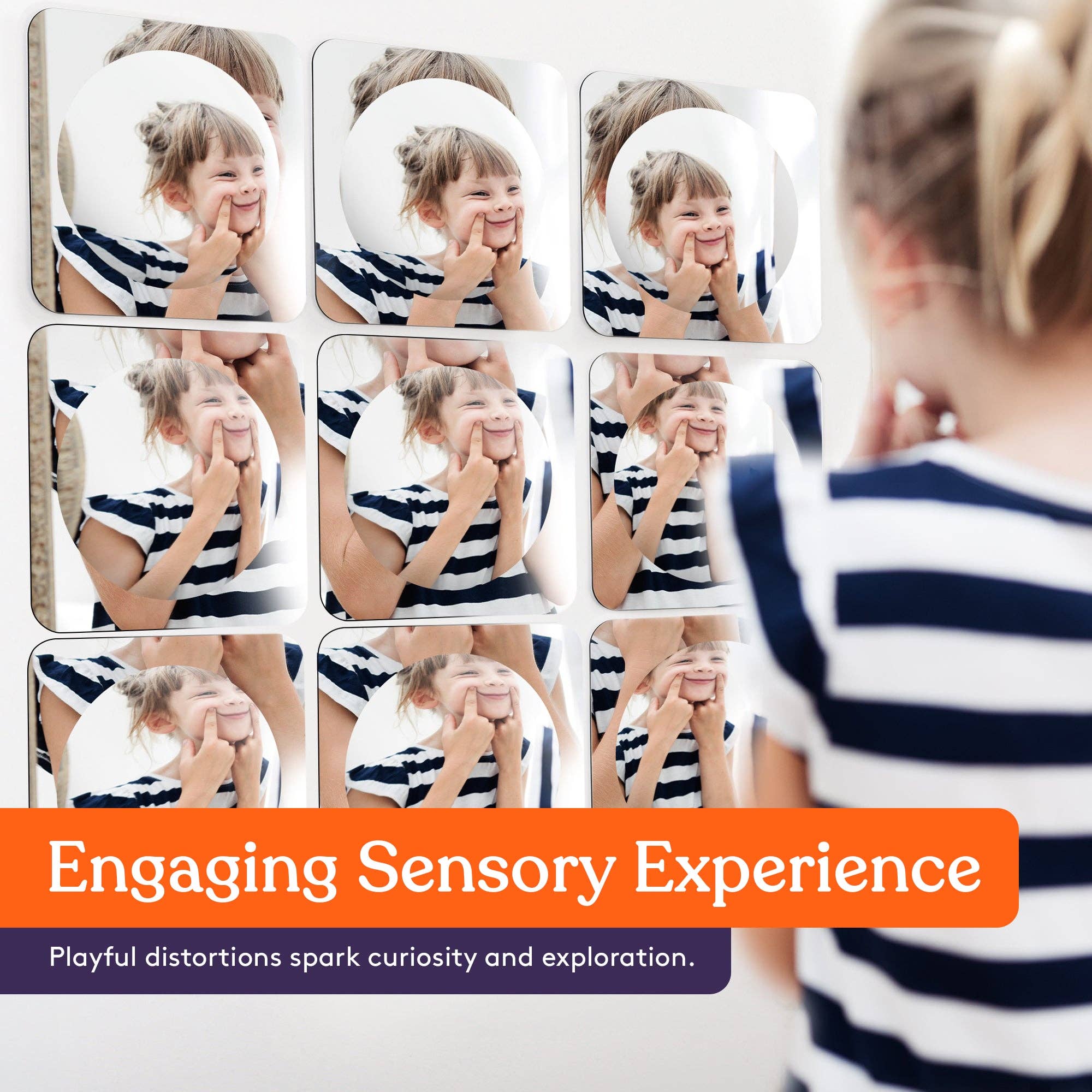 Special Supplies - Wholesale Wall Mirror - Special Supplies Sensory Bubble Wall Mirror - Interactive Acrylic Mirrors for Wall Decoration and Sensory Toys for Kids Classroom or Home -Sensory Room Decor -Visual, Tactile Stimulation6