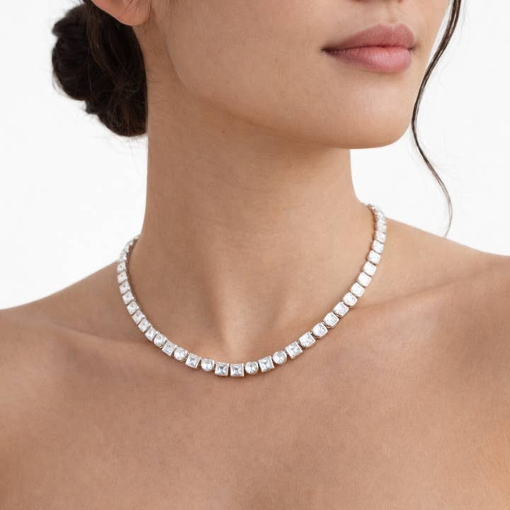 Dual Radiance Tennis Necklace for wholesale by Karen Cole Timeless Treasures