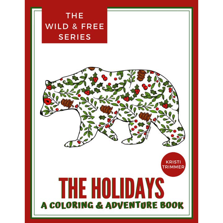 El libro para colorear de vacaciones para venta al por mayor de Alaska Wild & Free