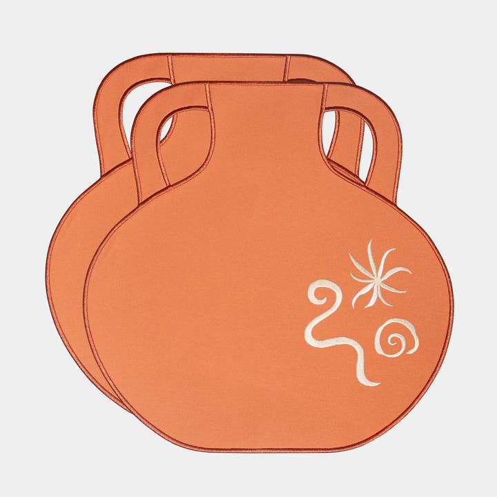 Octaevo Terracotta Amphora Placemat (Set of 2) for wholesale by 54 Celsius