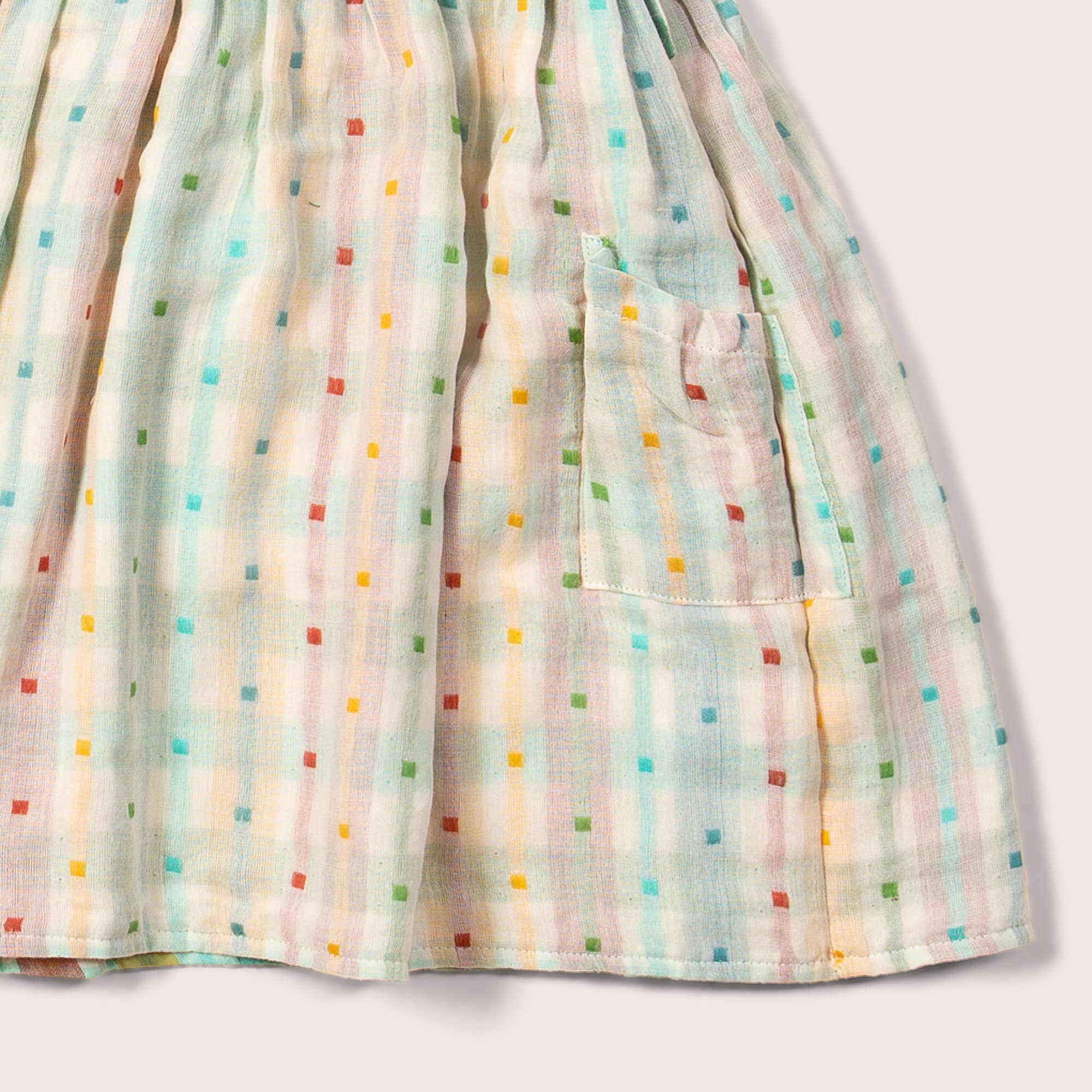 Rainbow Reversible Pinny Dress for wholesale on Faire8