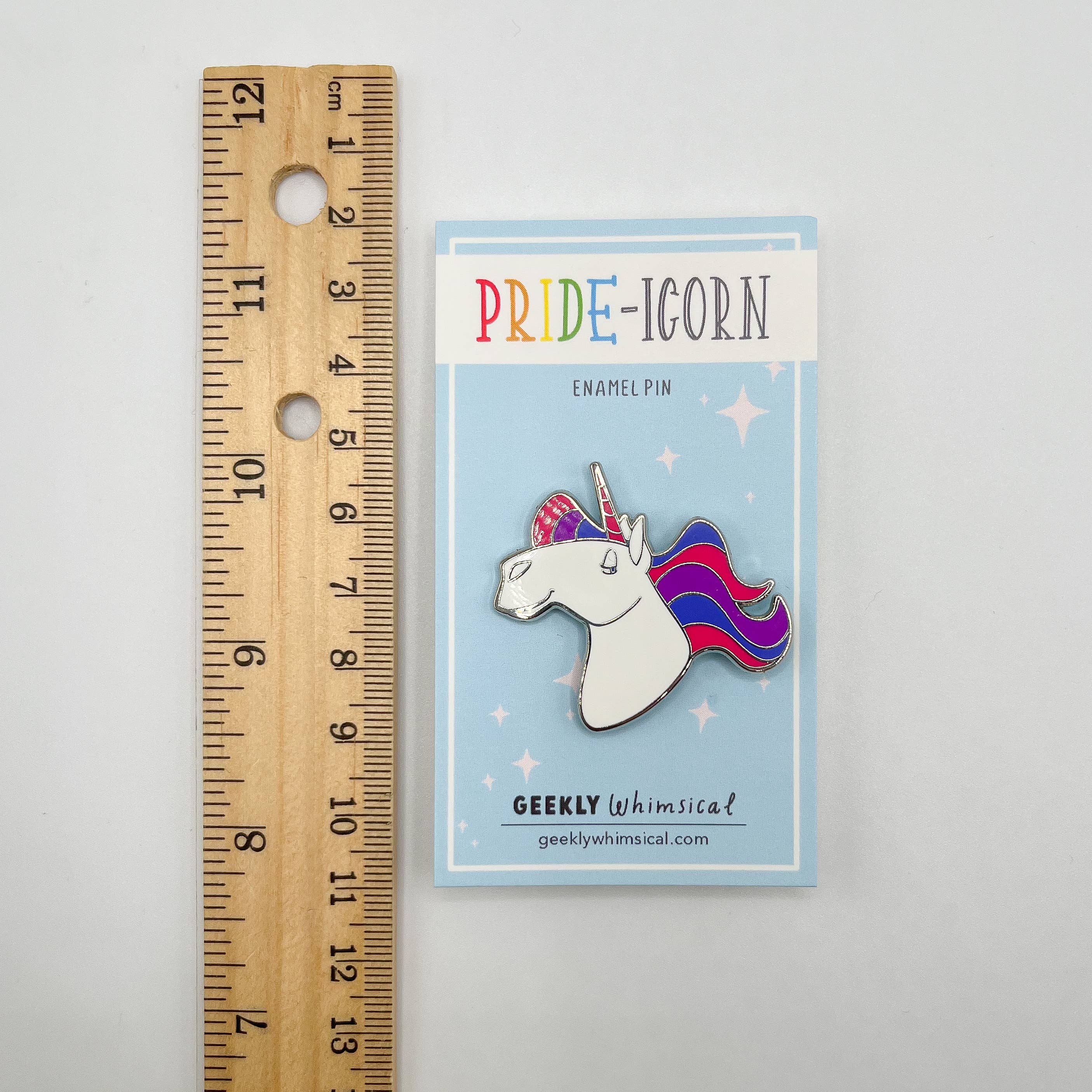 Geekly Whimsical - Wholesale Lapel Pin/Button - Pride-icorns! Pride Unicorn Enamel Pin - Bisexual4
