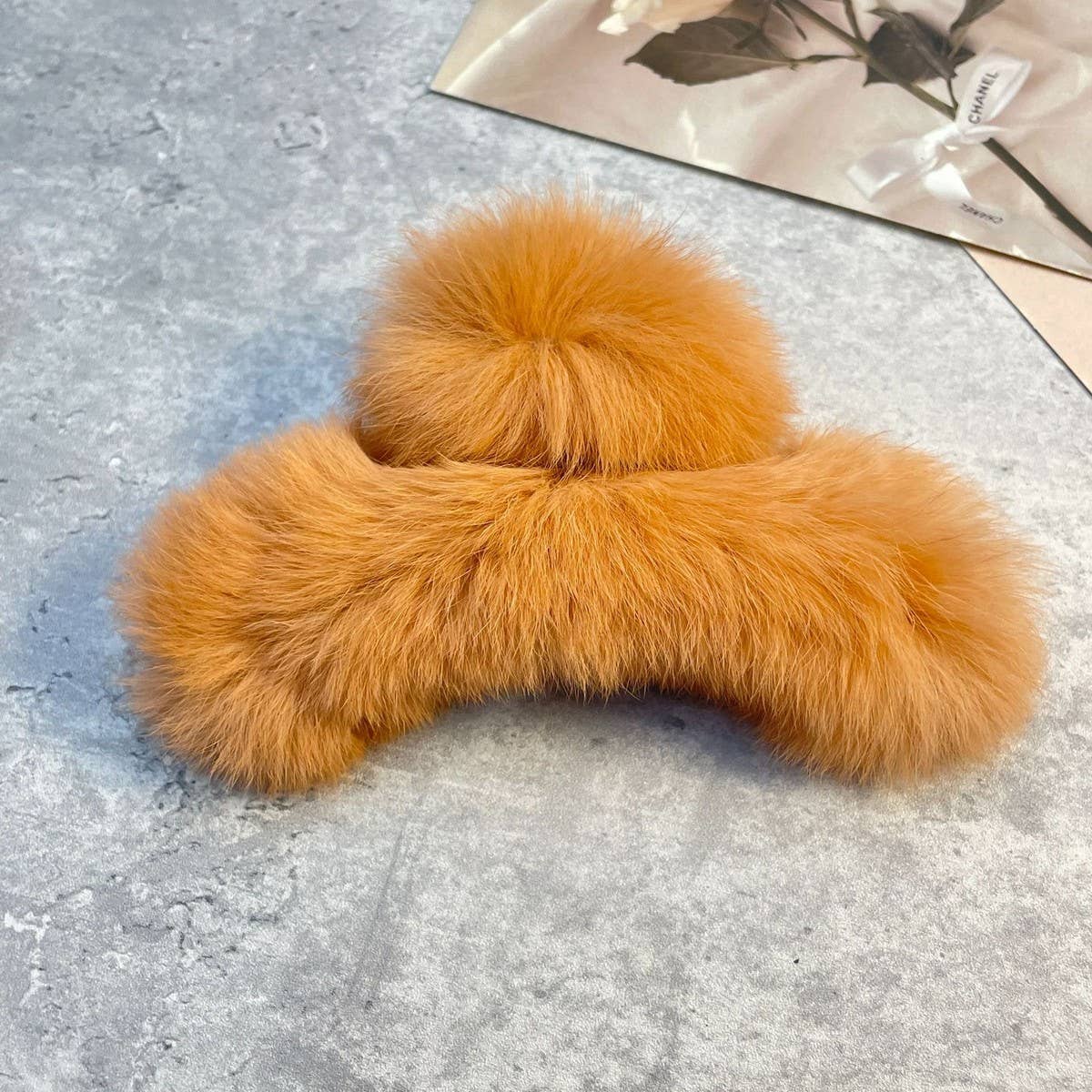 ACCITY - Wholesale Hair Clip - Women's - Rex Rabbit Fur Claws - Elegant Mixed Color Clips_CWASC159159