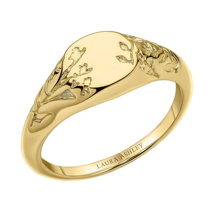 Laura Ashley Farlington Flowers Signet Ring for wholesale by Laura Ashley Jewellery