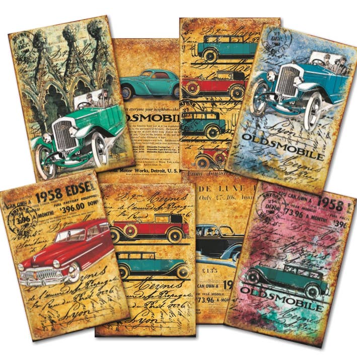 DECORER - Wholesale Scrapbook - Cars - MINI Scrapbook Paper