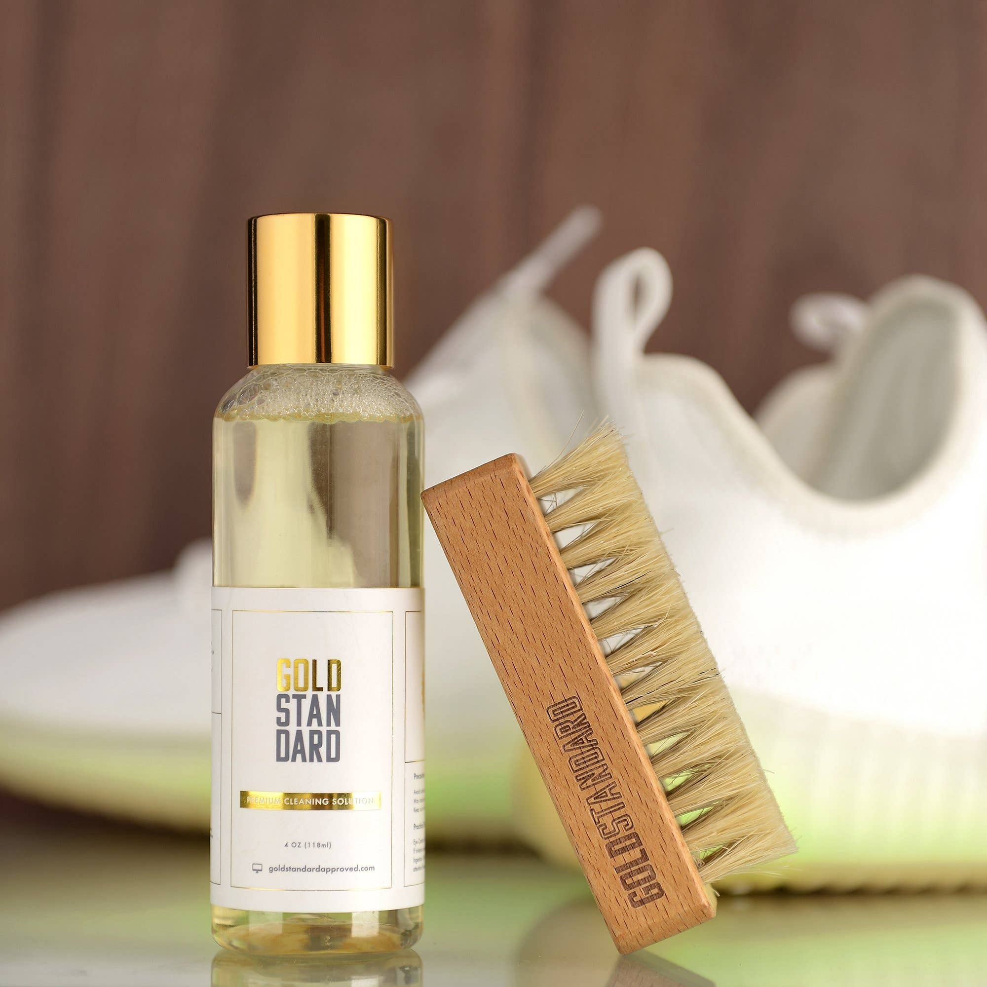 Gold Standard - Wholesale Shoe Care Kits & Sets - Premium Shoe Cleaner Kit Brush and Solution3