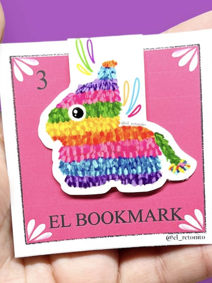 Pinata Magnetic Bookmark for wholesale by El Retoñito