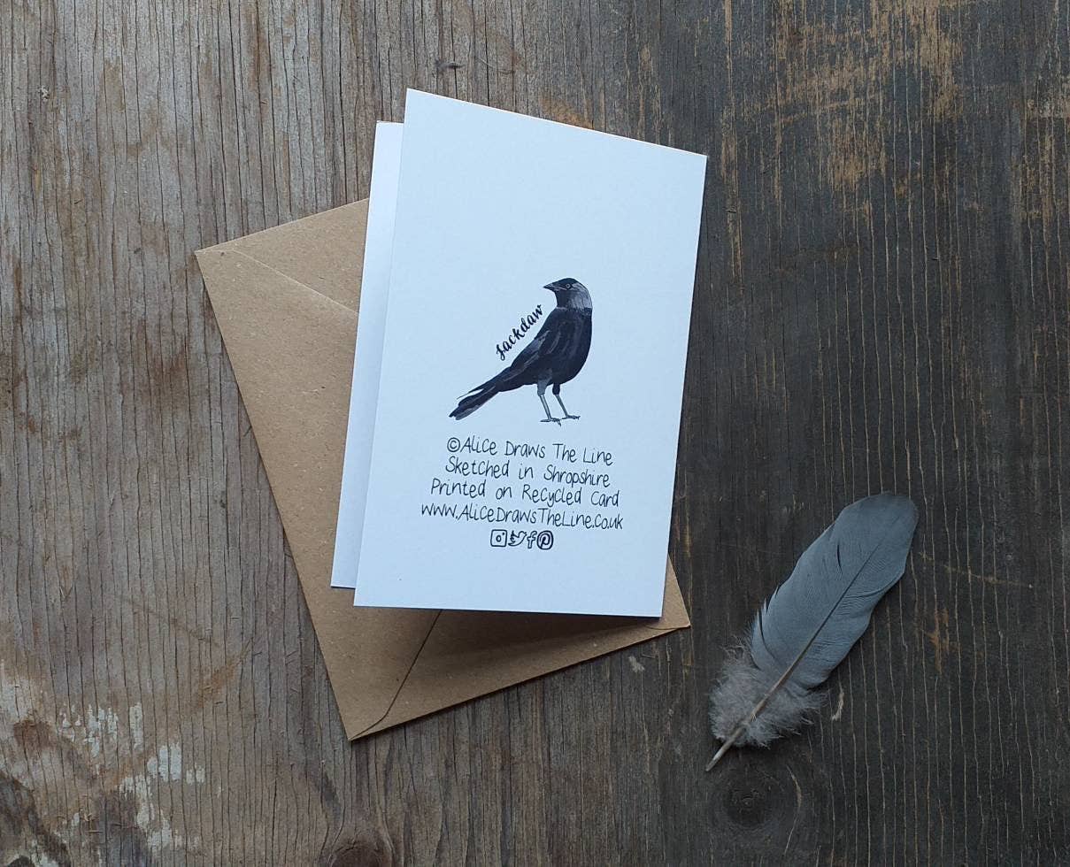 Alice Draws The Line – wholesale Everyday greeting card – Garden Bird Greeting Card1