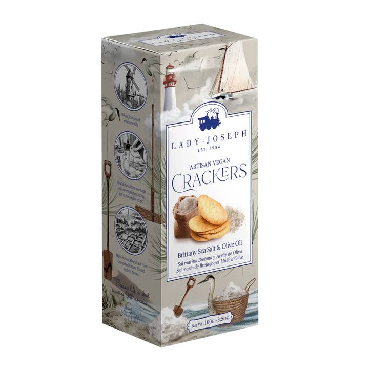 Made in Spain – wholesale Crackers – Lady Joseph Guérande Sea Salt Artisan Crackers