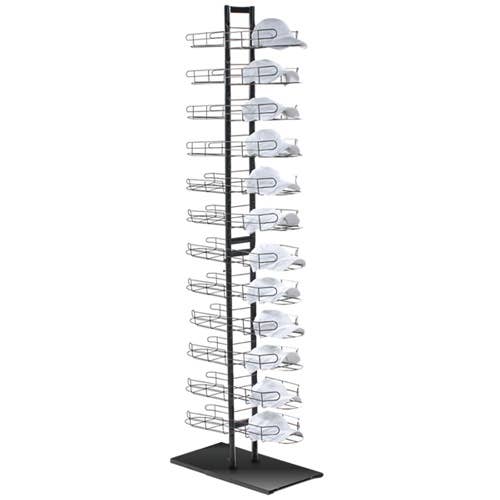 Specialty Store Services - Wholesale Retailer Display - Accessories - Double Sided 24 Pocket Cap Floor Hat Rack for 240 Caps2