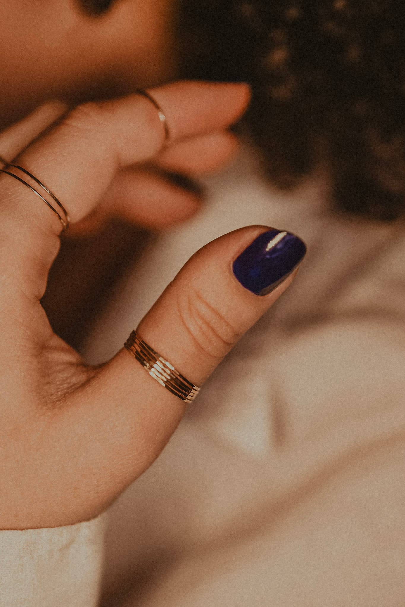 Hannah Naomi - Vendita all'ingrosso Anello midi/a fascia - Anello impilabile ultra sottile, in argento Sterling10