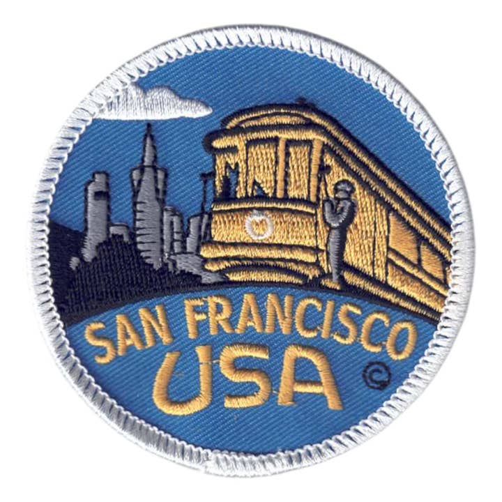 SAN FRANCISCO Cable Car Patch - 4027 for wholesale by Happy Wood Products