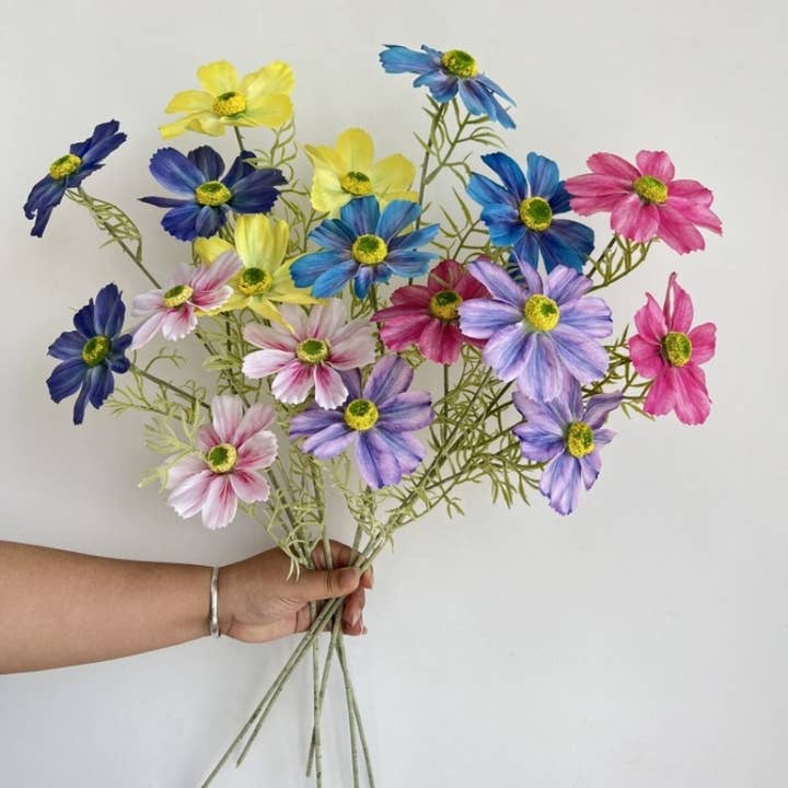 Artificial Cosmos Sunflower Silk Home Decor_CWMM6467 for wholesale by ACCITY