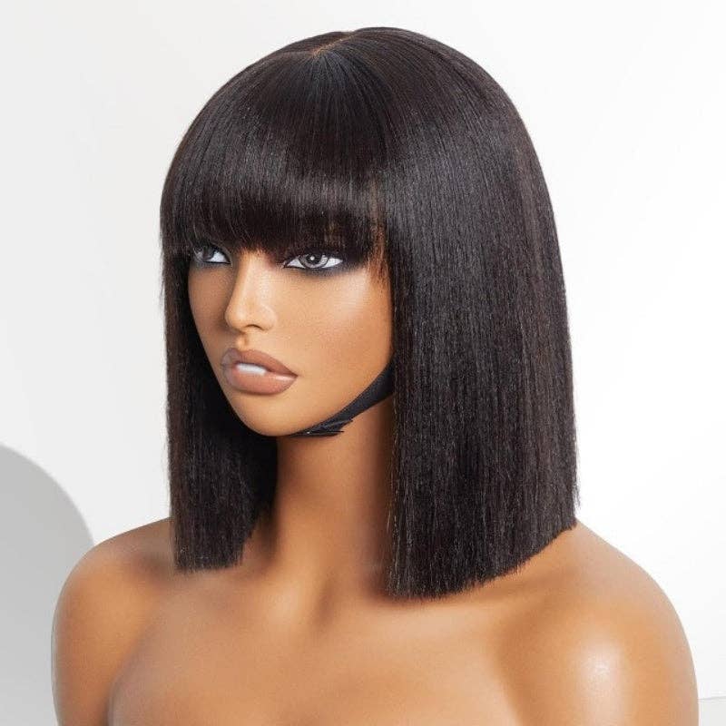   Bob Style Straight Bang Wigs for wholesale on Faire3