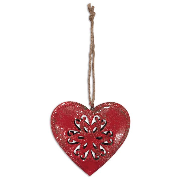 Sunset Vista Designs - Wholesale Ornament - Red Heart Ornament2