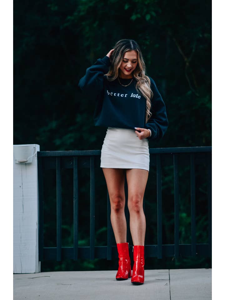 Southern Bliss Co. - Wholesale Graphic Sweatshirt - Women's - Better Late Than Ugly Sweatshirt1