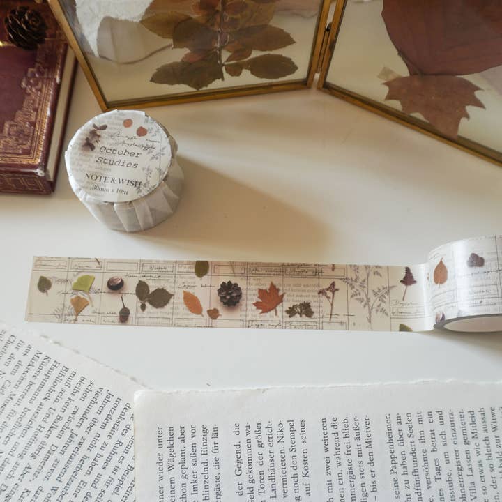 October Studies Washi Tape for wholesale by Note & Wish