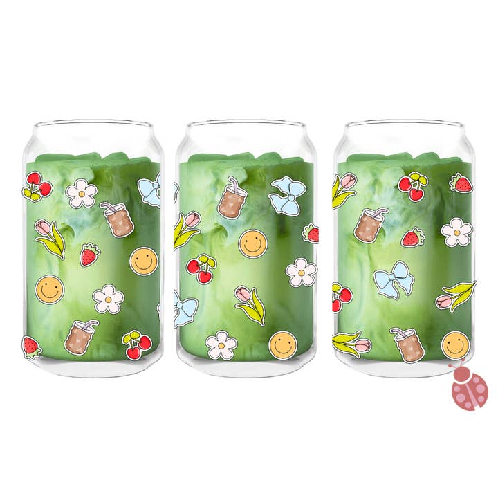 Made By Yen - Wholesale Drinking glass/cup - Coffee & Pretty Things | 16oz Glass Cup