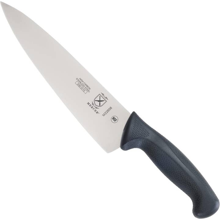 Mercer Culinary Millennia Black Handle, 8-Inch, Chef's Knife for wholesale by Barfly Mixology Gear & Mercer Culinary