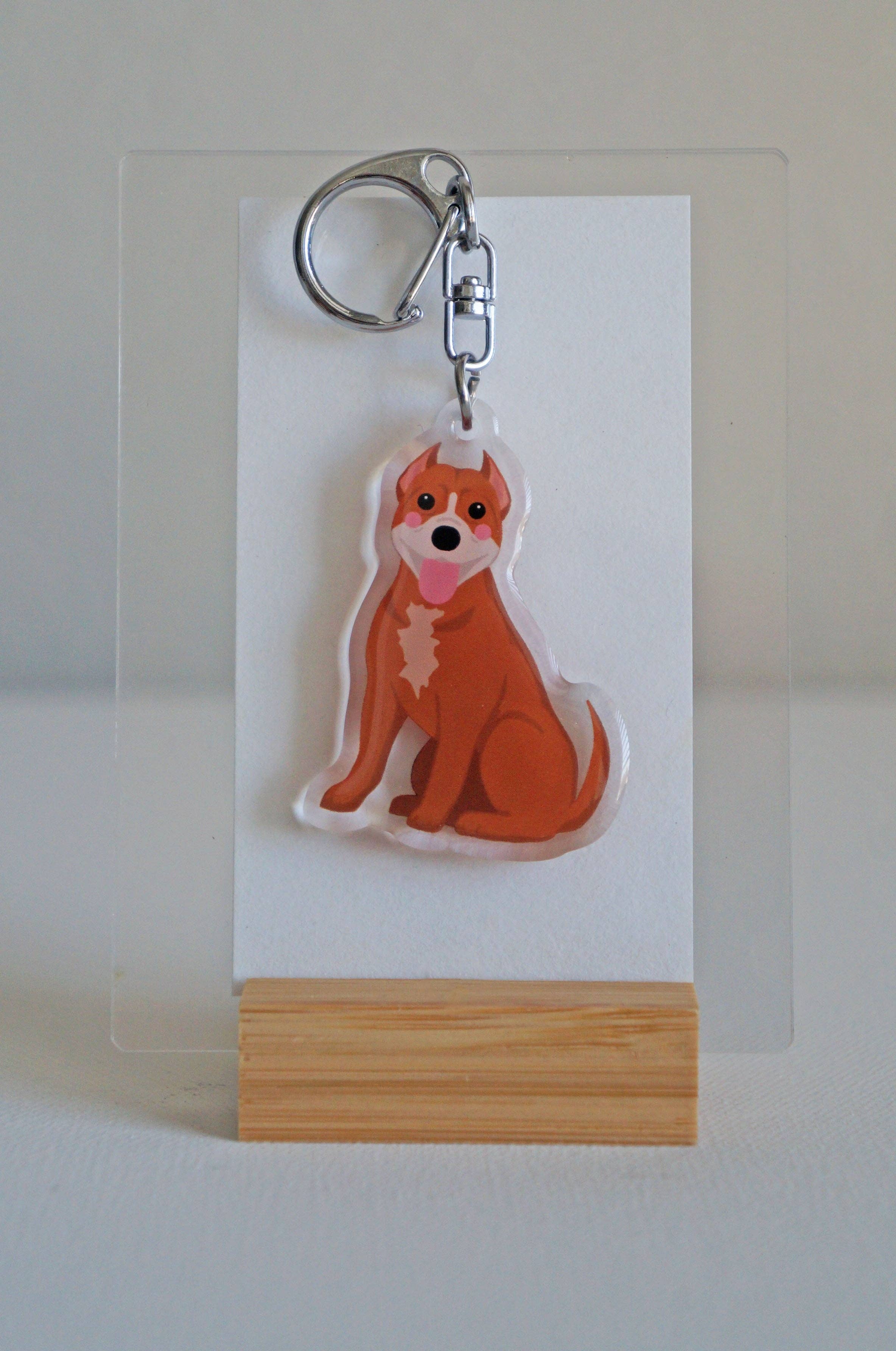 kiwi & WILLOW - Wholesale Keychain - Unisex - Pitbull Epoxy Keychain6