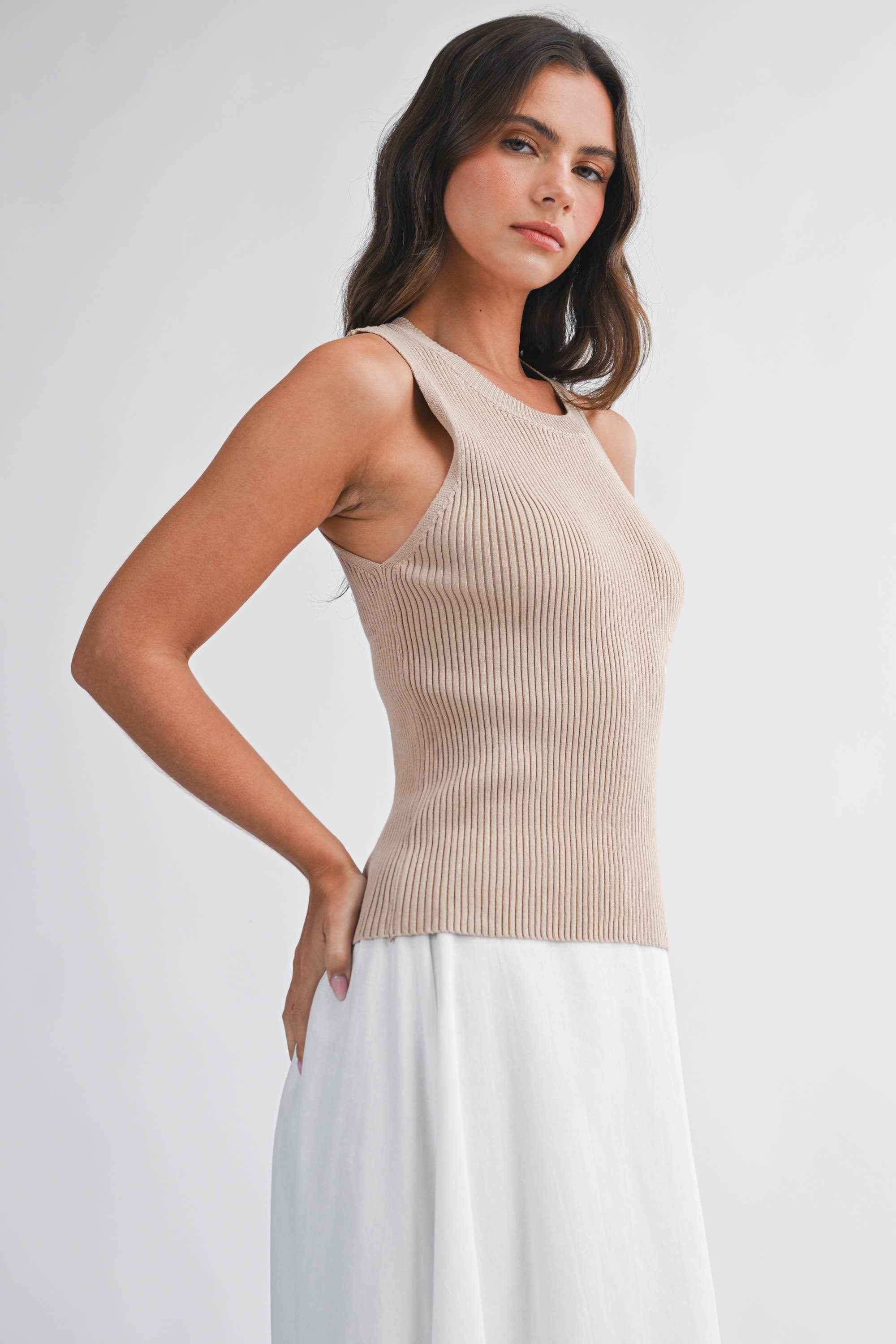 AEMI + CO - Wholesale Tank Top - Women's - 3131DN Jadine Knit Tank 35