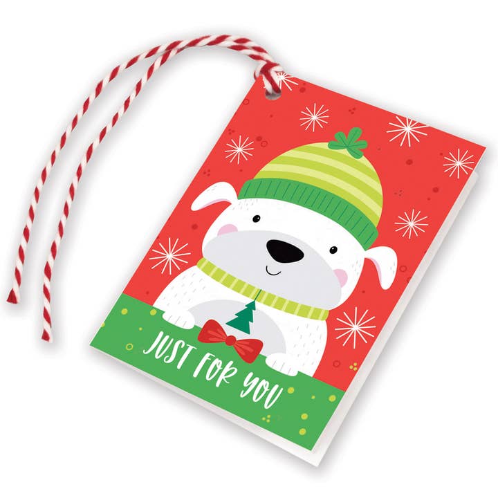 Holiday Gift Tags - Christmas Puppy for wholesale by GINA B DESIGNS