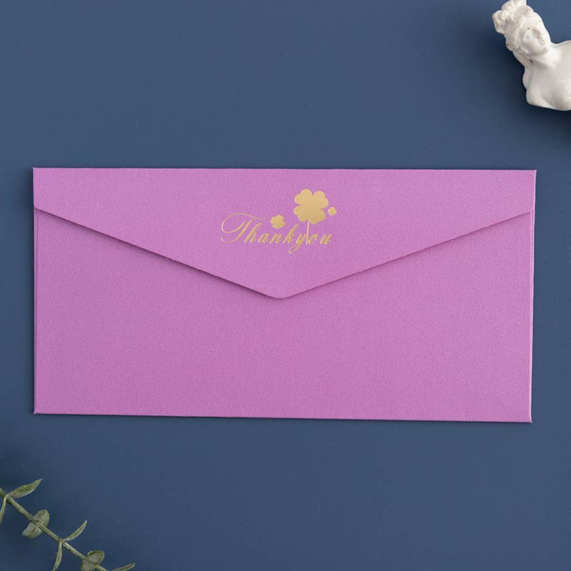 ByHome - Wholesale Envelopes - 50 pcs, 3 colors Foil stamped V-flap Invitation Envelope3