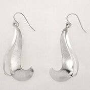 Sølv krog Swirl øreringe for engroshandel hos Takobia