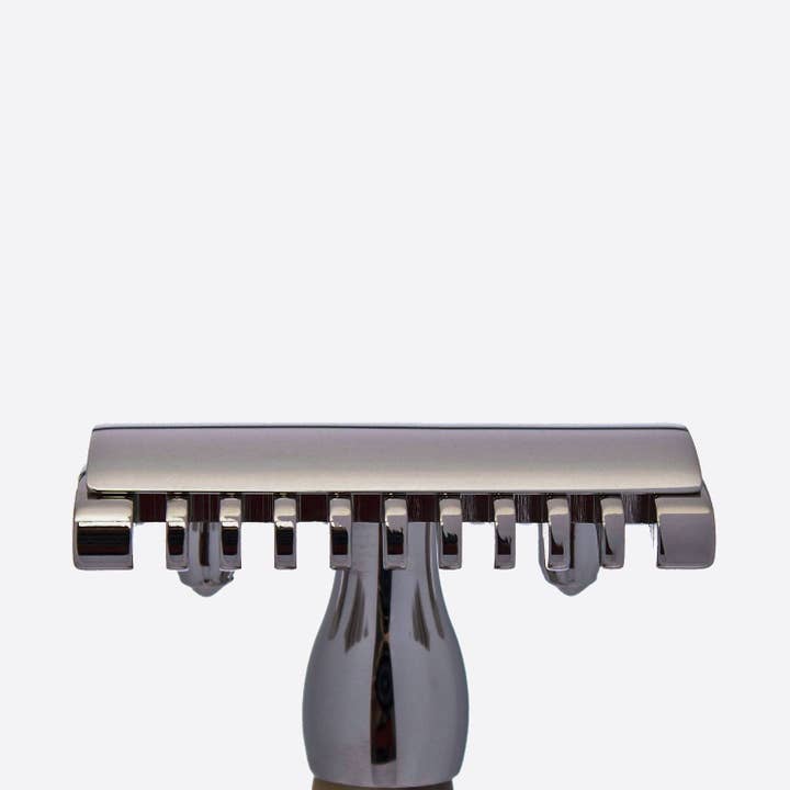 Plisson 1808 - Wholesale Razor - Men's - Ruthenium finish hexagonal safety razor2