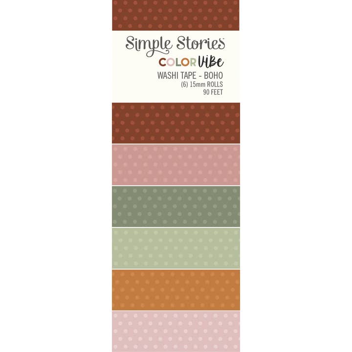 Simple Stories - Wholesale Washi Tape - Color Vibe Washi Tape - Boho