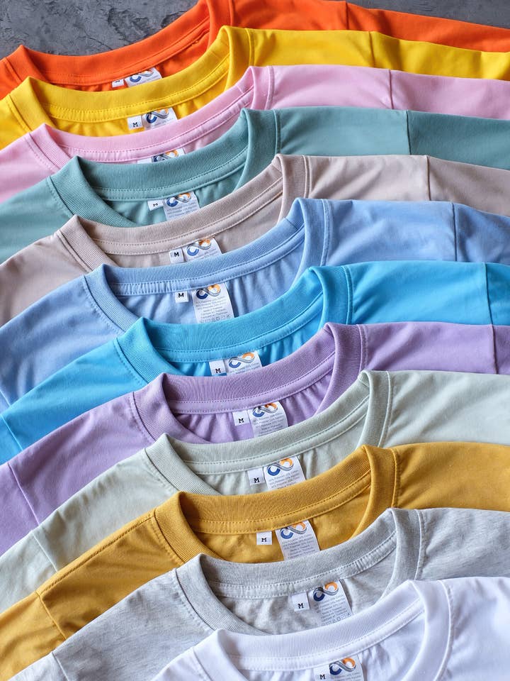 Sublimation Blank T-Shirt: 80/20 Polyester Cotton-Soft Feel and other Purchase Wholesale plain t shirt. Free Returns & Net 60 Terms on Faire trending on Faire.