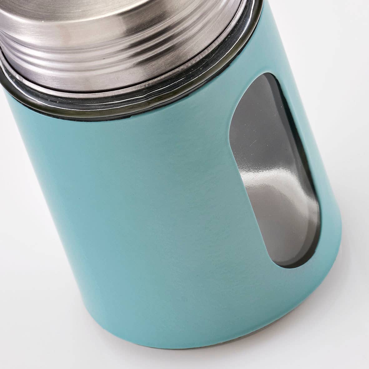 menta Barattolo per spezie in vetro, metallo e acciaio inox, eucalyptus in vendita all'ingrosso su Faire1