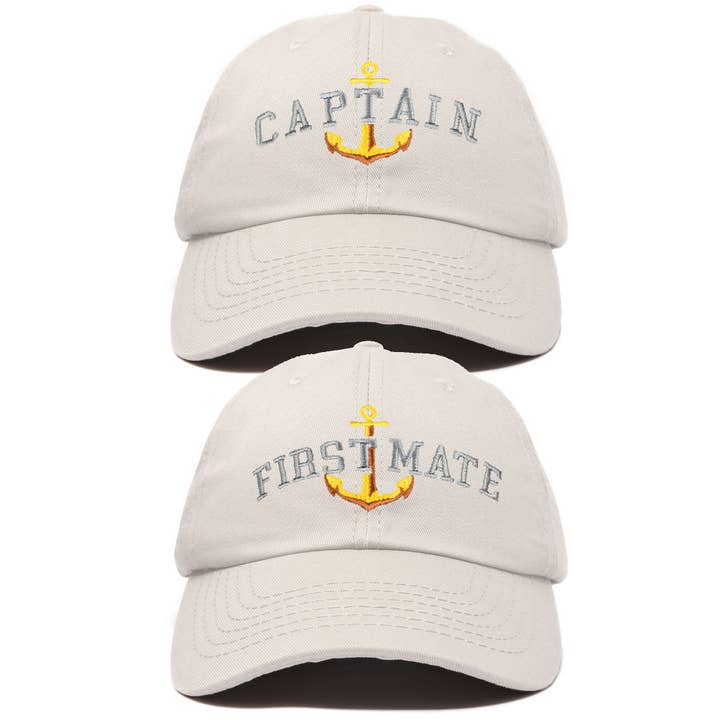 Dalix - Wholesale Baseball Cap - Unisex - DALIX Matching Captain And First Mate Hat Set