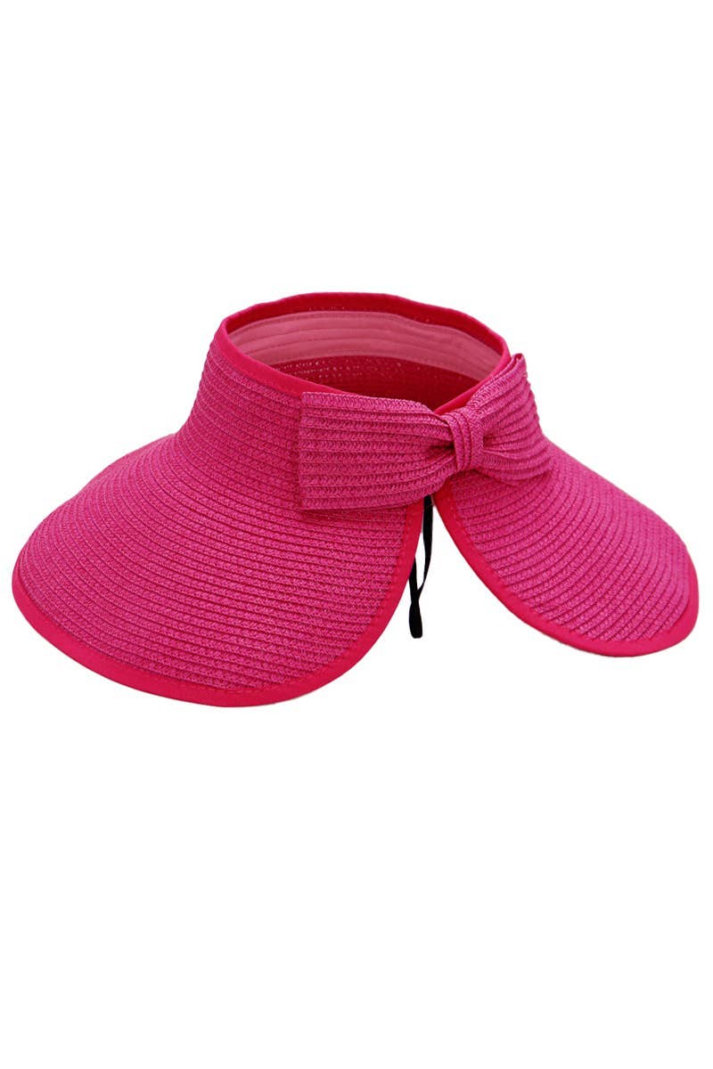 Assorted Pack And Go Paper Straw Wide Roll-up Sun Hat for wholesale on Faire16