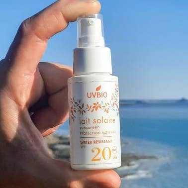 Ekologisk solkräm SPF 20 - 50 ml för wholesale av UVBIO