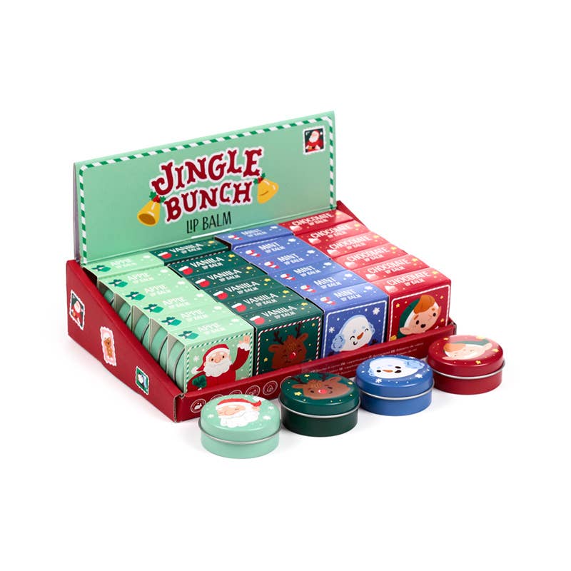 Puckator EU - Wholesale Lip Balm - Jingle Bunch Christmas Lip Balm in a Tin